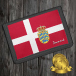 Deense mode, Deense patriotten/sport Drievoud Portemonnee<br><div class="desc">WALLETS: Denemarken & Deense vlag mode - houd van mijn land,  reiscadeaus,  opa-verjaardag,  nationale patriotten/sportfans</div>