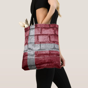 Deense muur tote bag