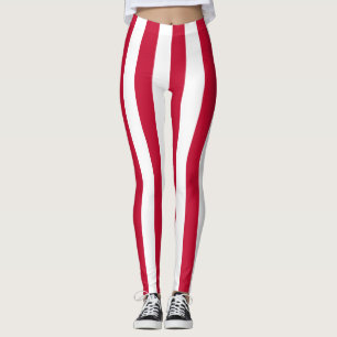 Deense nationale vlag Verticaal gestreept Leggings