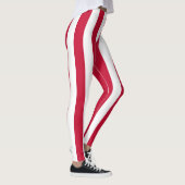 Deense nationale vlag Verticaal gestreept Leggings (Rechts)