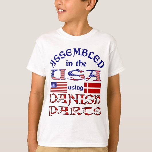 Deense Onderdelen Voorzijde T-shirt (Voorkant)