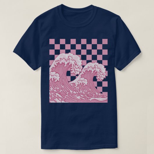 Deense pasteien esthetische Japanner met grote gol T-shirt (Design voorkant)