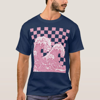 Deense pasteien esthetische Japanner met grote gol T-shirt