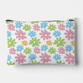 Deense pastel blauw blush roze groen bloemmotief etui (Achterkant)