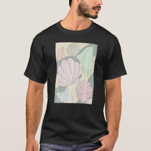 Deense pastel esthetische schelp t-shirt