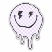 Deense pastel esthetische trippy druppelgezicht St Sticker (Voorkant)