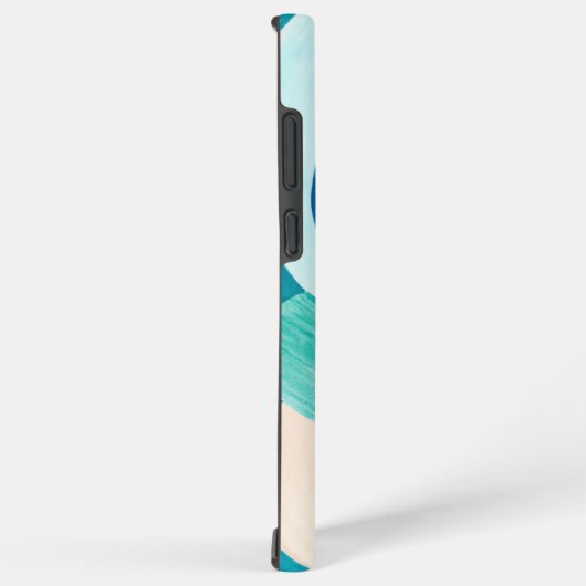 Deense Pastels Grip Line Art Curven Samsung Galaxy Hoesje (Rechterkant)