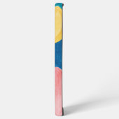 Deense Pastels Grip Line Art Curven Samsung Galaxy Hoesje (Linkerkant)