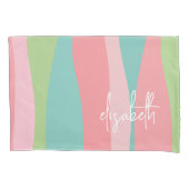 Deense Pastels Line Art Curves - enorme handtekeni Kussensloop (Voorkant)