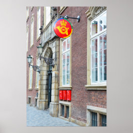 Deense Post, Kopenhagen, Denemarken Poster