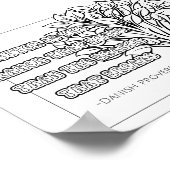 Deense Proverb Coloring Poster (Hoek)