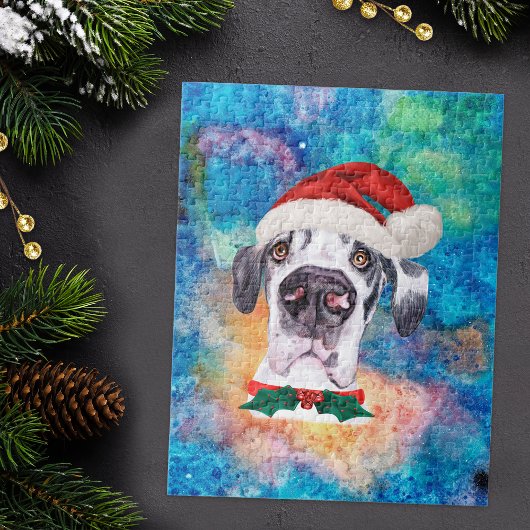 Deense reuzenhond Kerstmis Legpuzzel