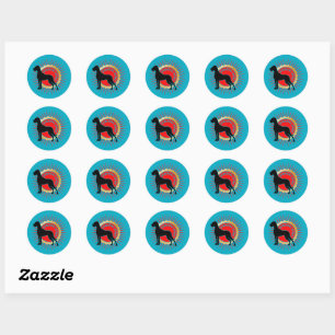Deense reuzenhond partner ronde sticker