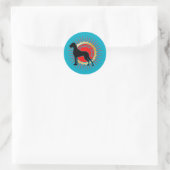 Deense reuzenhond partner ronde sticker (Tas)