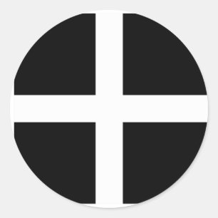 Deense rouw, Democratische Republiek Congo Ronde Sticker