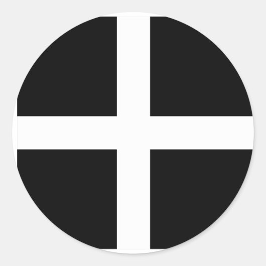 Deense rouw, Democratische Republiek Congo Ronde Sticker (Voorkant)