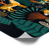 Deense Scandinavische donkere bosdieren Boho Art Poster (Hoek)