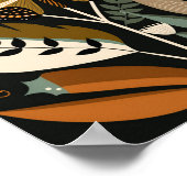 Deense Scandinavische Scandinavische vlinderkunst Poster (Hoek)