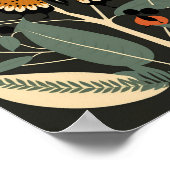 Deense Scandinavische Scandinavische vlinderkunst Poster (Hoek)