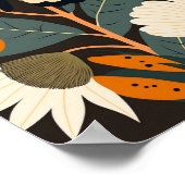 Deense Scandinavische Scandinavische vlinderkunst Poster (Hoek)