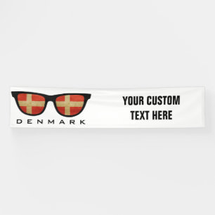 Deense Shades aangepaste tekst en kleurenbanner Spandoek