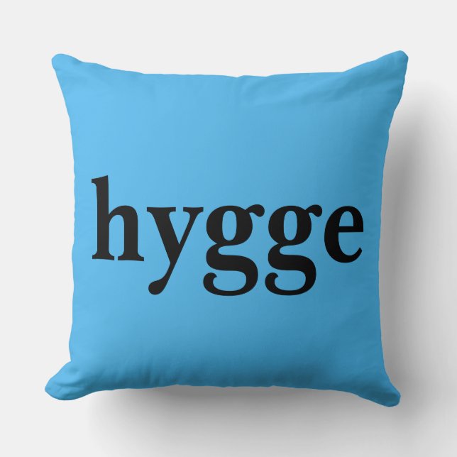 Deense taal hygge betekent comfort kussen (Voorkant)