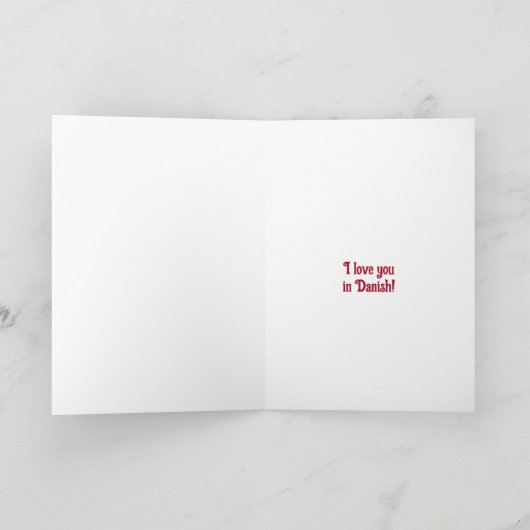 Deense Valentijn Feestdagen Kaart (Binnen)