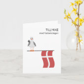 Deense Verjaardag Kaart – Tillykke med fødselsdage (Gele Bloem)