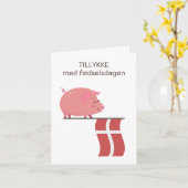 Deense Verjaardag Kaart – Tillykke med fødselsdage (Gele Bloem)