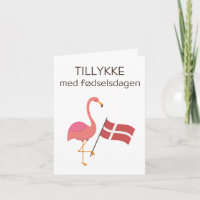 Deense Verjaardag Kaart – Tillykke med fødselsdage