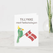 Deense Verjaardag Kaart – Tillykke med fødselsdage (Voorkant)
