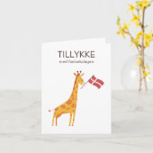 Deense Verjaardag Kaart – Tillykke med fødselsdage (Gele Bloem)