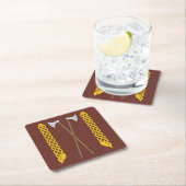 Deense/Viking-assen, doorgesneden in het netwerk Kartonnen Onderzetters (Insitu)