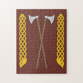 Deense/Viking-assen, doorgesneden in het netwerk Legpuzzel