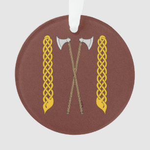 Deense/Viking-assen, doorgesneden in het netwerk Ornament