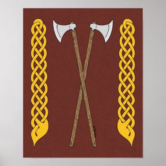 Deense/Viking-assen, doorgesneden in het netwerk Poster (Voorkant)