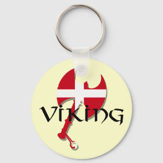 Deense Viking Deense vlag Ax Sleutelhanger