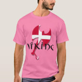 Deense Viking Deense vlag Ax T-shirt (Voorkant)