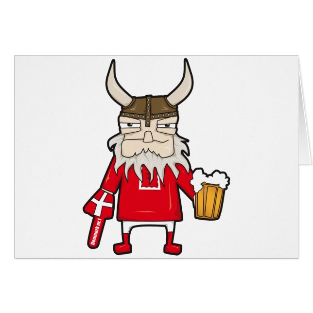 Deense Viking Fan (Voorkant Horizontaal)