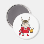 Deense Viking Fan Magneet (Voorkant / Achterkant)
