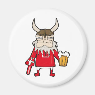Deense Viking Fan Magneet