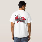 Deense Viking Viking Ship Dansk Gifts T-shirt (Achterkant volledig)