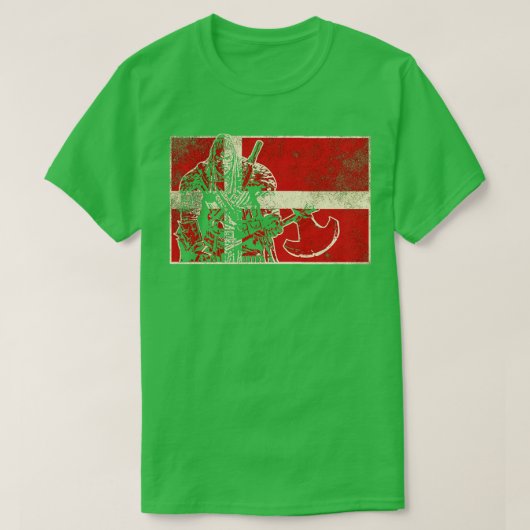 Deense Viking Warrior 1 T-shirt (Design voorkant)