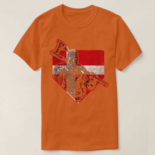 Deense Viking Warrior 2 T-shirt (Design voorkant)