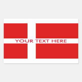 Deense vlag aangepaste stickers voor Denemarken
