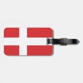 Deense vlag bagagelabel (Achterkant horizontaal)