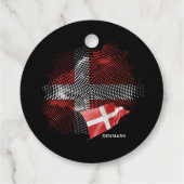 Deense vlag bedankjes labels (Achterkant)