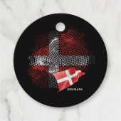 Deense vlag bedankjes labels (Voorkant)