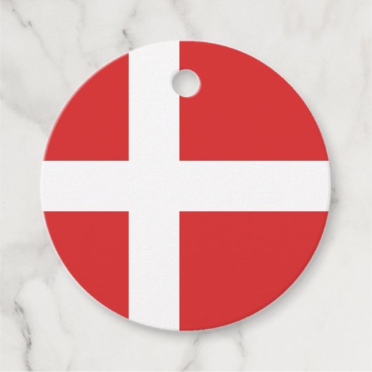 Deense vlag bedankjes labels (Voorkant)