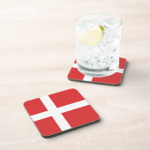 Deense vlag bier onderzetter (Rechterzijde)